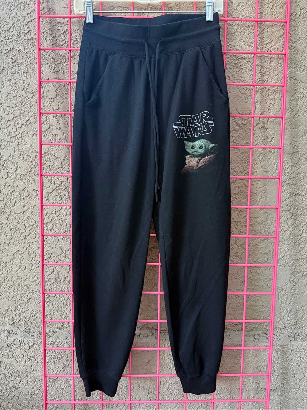 Star Wars Black Pants with Star Wars Logo Print